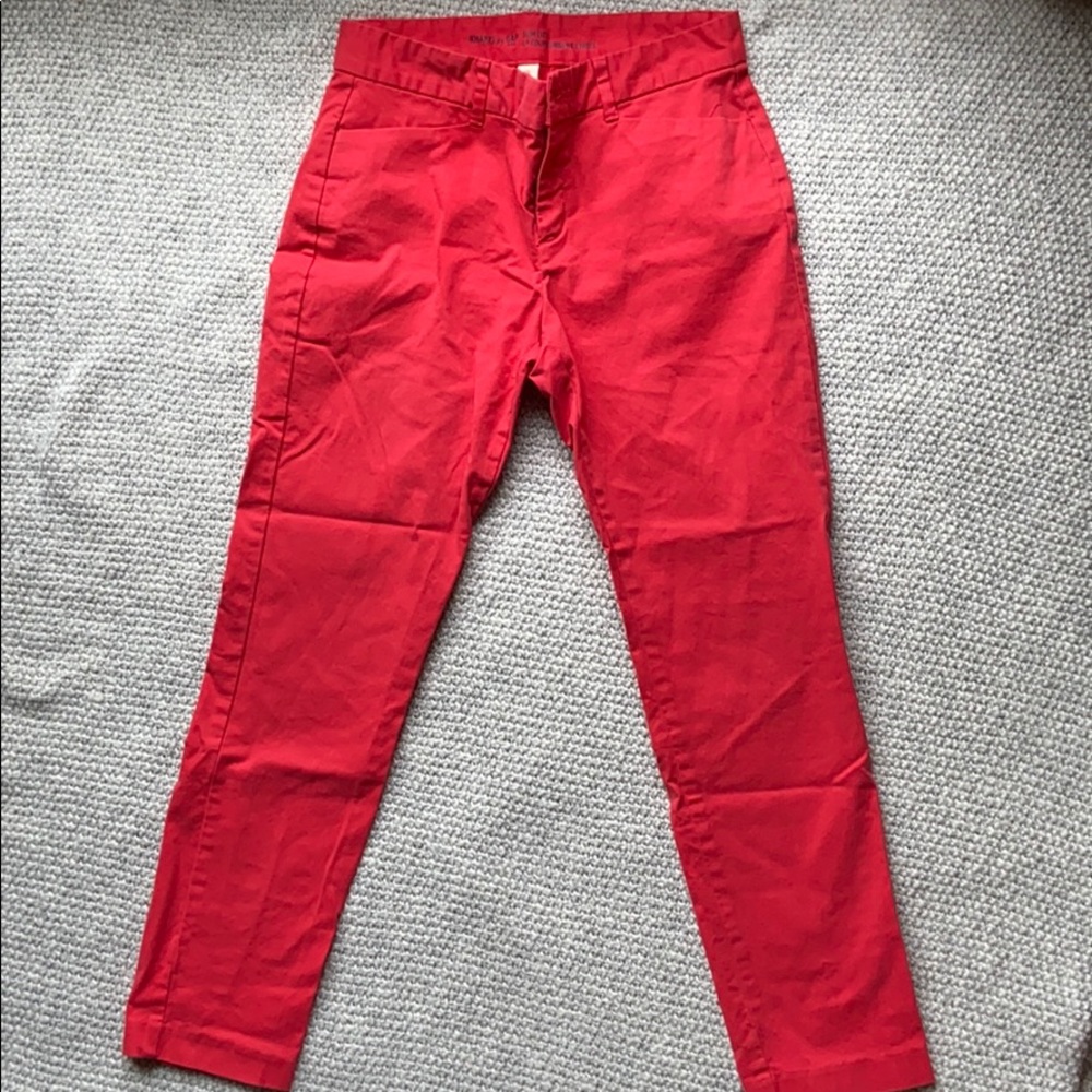 Dark Coral Khakis by GAP Slim City Pants sz. 0
